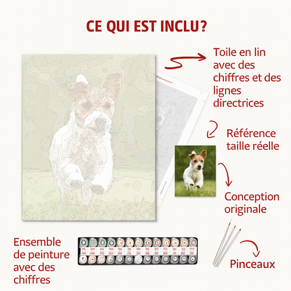 Kit complet - Peinture à numéro - Village coloré