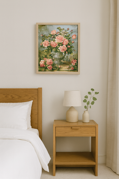 Kit complet - Peinture à numéro - Bouquet de roses