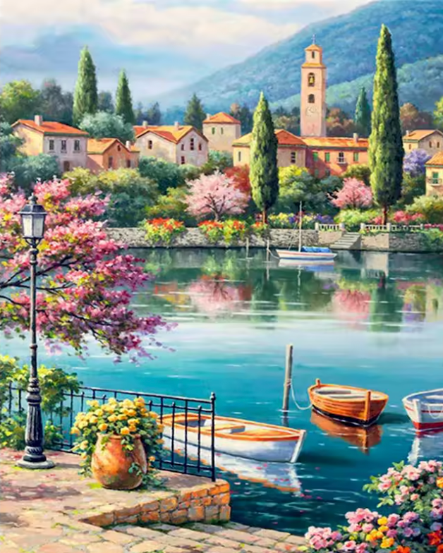 Kit complet - Peinture à numéro - Dans mon sud