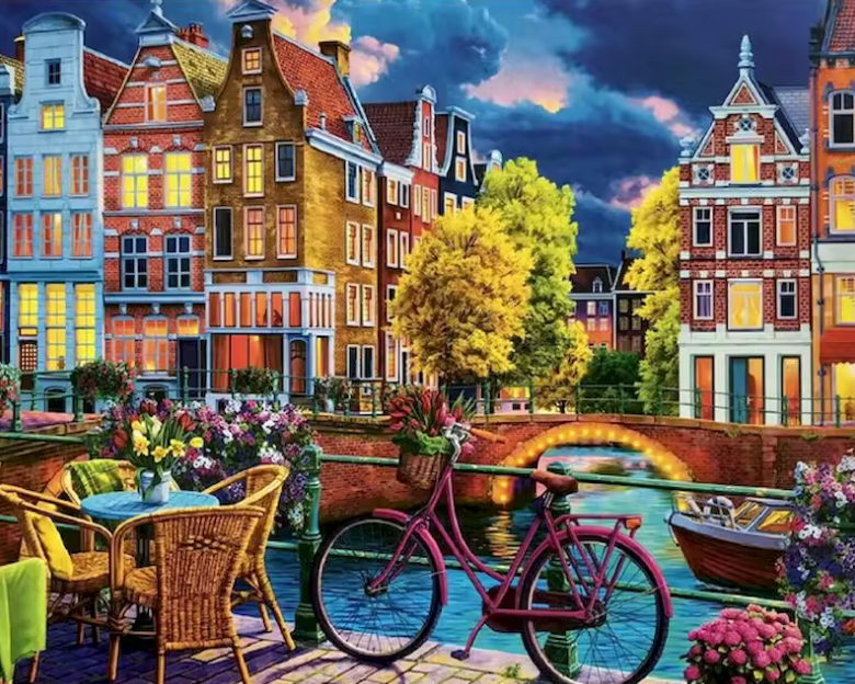 Kit complet - Peinture à numéro - Amsterdam