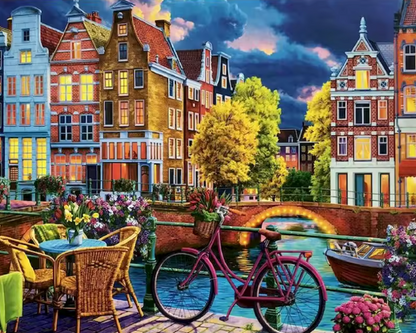 Kit complet - Peinture à numéro - Amsterdam