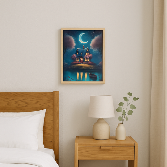 Kit complet - Peinture à numéro - Nuit étoilée