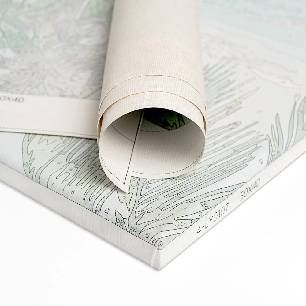 Kit complet - Peinture à numéro - Village coloré