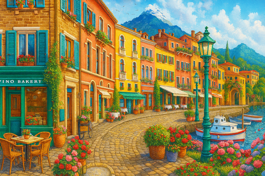 Kit complet - Peinture à numéro - Ville en couleur